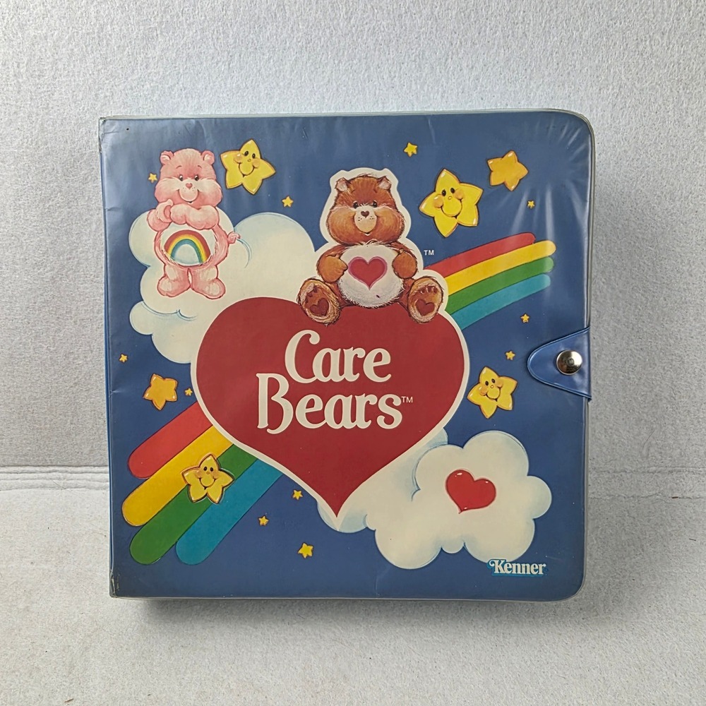 Vintage 1984 Kenner Care Bears Collector Carrying Case Storage Box Figures